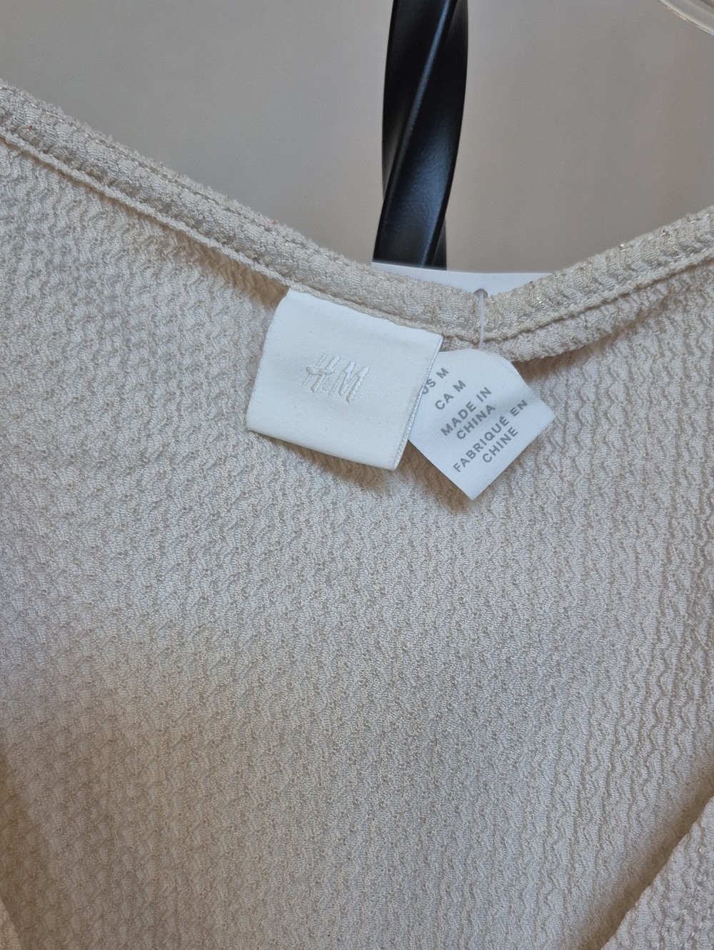 H&M Women's Cream Textured Rumper Outfit